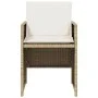 Sillas de jardín con cojines 4 uds ratán sintético beige by vidaXL, Garden chairs - Ref: Foro24-4007439, Price: 218,02 €, Dis...