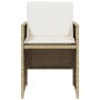 Sillas de jardín con cojines 4 uds ratán sintético beige by vidaXL, Garden chairs - Ref: Foro24-4007439, Price: 179,01 €, Dis...