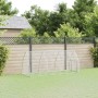 Hühnerkäfig aus verzinktem silbernem Stahl 300x105x120 cm von vidaXL, Käfige und Lebensräume für Kleintiere - Ref: Foro24-172...