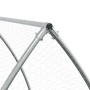 Hühnerkäfig aus verzinktem silbernem Stahl 300x105x120 cm von vidaXL, Käfige und Lebensräume für Kleintiere - Ref: Foro24-172...