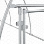 Hühnerkäfig aus verzinktem silbernem Stahl 300x105x120 cm von vidaXL, Käfige und Lebensräume für Kleintiere - Ref: Foro24-172...