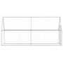 Jaula para gallinas acero galvanizado plateado 400x100x190 cm