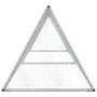 Hühnerkäfig aus verzinktem silbernem Stahl 400x105x91 cm von vidaXL, Käfige und Lebensräume für Kleintiere - Ref: Foro24-1725...