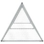 Hühnerkäfig aus verzinktem silbernem Stahl 400x105x91 cm von vidaXL, Käfige und Lebensräume für Kleintiere - Ref: Foro24-1725...