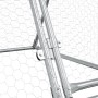 Hühnerkäfig aus verzinktem silbernem Stahl 400x105x91 cm von vidaXL, Käfige und Lebensräume für Kleintiere - Ref: Foro24-1725...