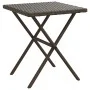 Tumbonas con mesita 2 unidades ratán sintético marrón de vidaXL, Tumbonas - Ref: Foro24-368252, Precio: 216,60 €, Descuento: %