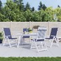 Cojines para silla con respaldo alto 4 uds tela azul marino by vidaXL, Cushions for chairs and sofas - Ref: Foro24-378612, Pr...