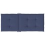 Kissen für Stühle mit hoher Rückenlehne, 4 Stück, marineblaues Gewebe. von vidaXL, Kissen für Stühle und Sofas - Ref: Foro24-...