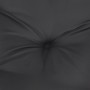 Cojín de banco de jardín tela Oxford negro 200x50x7 cm