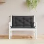 Cojines de banco de jardín 2 uds tela Oxford negro 100x50x7 cm by vidaXL, Cushions for chairs and sofas - Ref: Foro24-361666,...