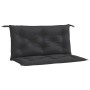 Gartensitzbankkissen 2 Stück aus schwarzem Oxford-Stoff 100x50x7 cm von vidaXL, Kissen für Stühle und Sofas - Ref: Foro24-361...