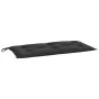 Gartensitzbankkissen 2 Stück aus schwarzem Oxford-Stoff 100x50x7 cm von vidaXL, Kissen für Stühle und Sofas - Ref: Foro24-361...