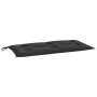 Gartensitzbankkissen 2 Stück aus schwarzem Oxford-Stoff 100x50x7 cm von vidaXL, Kissen für Stühle und Sofas - Ref: Foro24-361...
