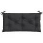 Cojines de banco de jardín 2 uds tela Oxford negro 100x50x7 cm by vidaXL, Cushions for chairs and sofas - Ref: Foro24-361666,...