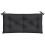 Cojines de banco de jardín 2 uds tela Oxford negro 100x50x7 cm by vidaXL, Cushions for chairs and sofas - Ref: Foro24-361666,...