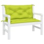 Cojines de banco de jardín 2 uds verde brillante 100x50x7 cm by vidaXL, Cushions for chairs and sofas - Ref: Foro24-361670, P...