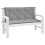 Cojines de banco de jardín 2 uds tela Oxford gris 120x50x7 cm de vidaXL, Cojines para sillas y sofás - Ref: Foro24-361679, Pr...