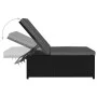 Sillas de jardín reclinables con mesa 2 uds ratán PE negro de vidaXL, Tumbonas - Ref: Foro24-47402, Precio: 212,90 €, Descuen...