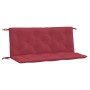 Cojines de banco de jardín 2 uds rojo tinto 120x50x7 cm by vidaXL, Cushions for chairs and sofas - Ref: Foro24-361687, Price:...