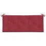 Cojines de banco de jardín 2 uds rojo tinto 120x50x7 cm by vidaXL, Cushions for chairs and sofas - Ref: Foro24-361687, Price:...