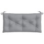Cojín de banco de jardín tela Oxford gris 110x50x7 cm by vidaXL, Cushions for chairs and sofas - Ref: Foro24-361812, Price: 2...