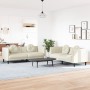 Juego de sofás con cojines 2 piezas terciopelo crema by vidaXL, Sofas - Ref: Foro24-3209264, Price: 531,34 €, Discount: %