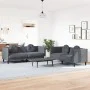Juego de sofás con cojines 2 piezas terciopelo gris oscuro by vidaXL, Sofas - Ref: Foro24-3209258, Price: 469,58 €, Discount: %