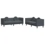 Juego de sofás con cojines 2 piezas terciopelo gris oscuro by vidaXL, Sofas - Ref: Foro24-3209258, Price: 469,58 €, Discount: %