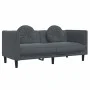 Zweiteiliges Sofaset mit dunkelgrauen Samtkissen. von vidaXL, Sofas - Ref: Foro24-3209258, Preis: 469,58 €, Rabatt: %