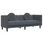 Zweiteiliges Sofaset mit dunkelgrauen Samtkissen. von vidaXL, Sofas - Ref: Foro24-3209258, Preis: 476,43 €, Rabatt: %