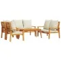 Juego de muebles jardín 5 pzas con cojines madera maciza acacia by vidaXL, Garden sets - Ref: Foro24-3211801, Price: 580,65 €...