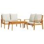 3-teiliges Gartenmöbel-Set mit Akazienholz und Kissen. von vidaXL, Gartensets - Ref: Foro24-3211798, Preis: 428,85 €, Rabatt: %