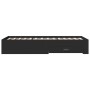 Black engineered wood bed with drawers 100x200 cm by vidaXL, Beds and slatted bases - Ref: Foro24-3280420, Price: 119,55 €, D...
