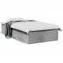 Concrete gray engineered wood bed with drawers 90x200 cm by vidaXL, Beds and slatted bases - Ref: Foro24-3280429, Price: 111,...
