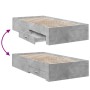 Betongraues Holzwerkstoffbett mit Schubladen 90x200 cm von vidaXL, Betten und Lattenroste - Ref: Foro24-3280429, Preis: 113,2...