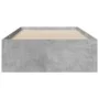 Betongraues Holzwerkstoffbett mit Schubladen 90x190 cm von vidaXL, Betten und Lattenroste - Ref: Foro24-3280436, Preis: 107,9...