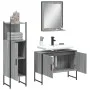 Set de muebles de baño 3 pzas madera contrachapada gris sonoma by vidaXL, Bathroom furniture - Ref: Foro24-3214352, Price: 14...