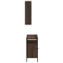 Set de muebles baño 2 pzas madera contrachapada marrón roble de vidaXL, Muebles de baño - Ref: Foro24-3214719, Precio: 122,74...