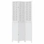 Biombo separador de 3 paneles madera maciza Paulownia blanco by vidaXL, Room dividers - Ref: Foro24-358720, Price: 101,68 €, ...