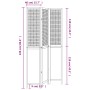 Dreiteiliger Raumteiler aus massivem weißem Paulownia-Holz. von vidaXL, Raumteiler - Ref: Foro24-358720, Preis: 103,62 €, Rab...