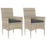 Gartensofas mit Kissen 2 Stück Kunststoff-Rattan Grau von vidaXL, Gartenstühle - Ref: Foro24-368114, Preis: 123,19 €, Rabatt: %