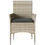 Sillones de jardín con cojines 2 uds ratán sintético gris de vidaXL, Sillas de jardín - Ref: Foro24-368114, Precio: 127,87 €,...