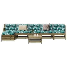 Juego de muebles de jardín 7 pzas madera de pino impregnada by vidaXL, Garden sets - Ref: Foro24-3250619, Price: 396,80 €, Di...