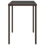 Gartentisch mit Glasoberfläche, Rattan-PE-Braun 115x54x74 cm. von vidaXL, Gartentische - Ref: Foro24-365074, Preis: 65,63 €, ...