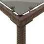 Mesa de jardín superficie vidrio ratán PE marrón 115x54x74 cm by vidaXL, Garden tables - Ref: Foro24-365074, Price: 74,35 €, ...