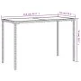 Mesa de jardín superficie vidrio ratán PE marrón 115x54x74 cm by vidaXL, Garden tables - Ref: Foro24-365074, Price: 74,35 €, ...