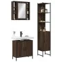 Set de muebles de baño 3 pzas madera contrachapada roble marrón by vidaXL, Bathroom furniture - Ref: Foro24-3214744, Price: 2...