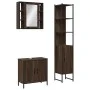 Set de muebles de baño 3 pzas madera contrachapada roble marrón by vidaXL, Bathroom furniture - Ref: Foro24-3214744, Price: 2...