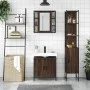 Set de muebles de baño 3 pzas madera contrachapada roble marrón by vidaXL, Bathroom furniture - Ref: Foro24-3214744, Price: 2...