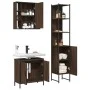 Set de muebles de baño 3 pzas madera contrachapada roble marrón by vidaXL, Bathroom furniture - Ref: Foro24-3214744, Price: 2...